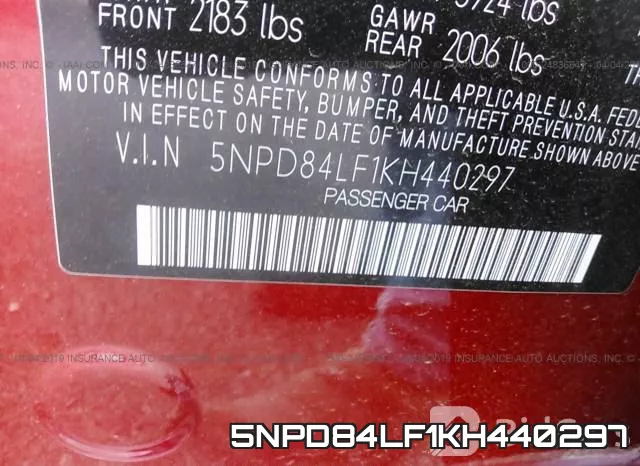5NPD84LF1KH440297 фото 10