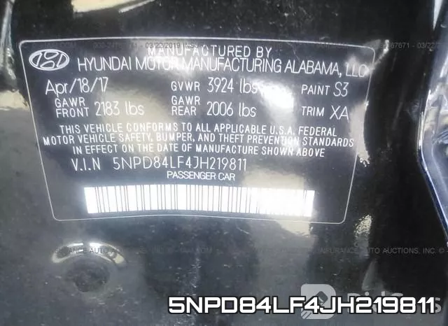 5NPD84LF4JH219811 фото 10