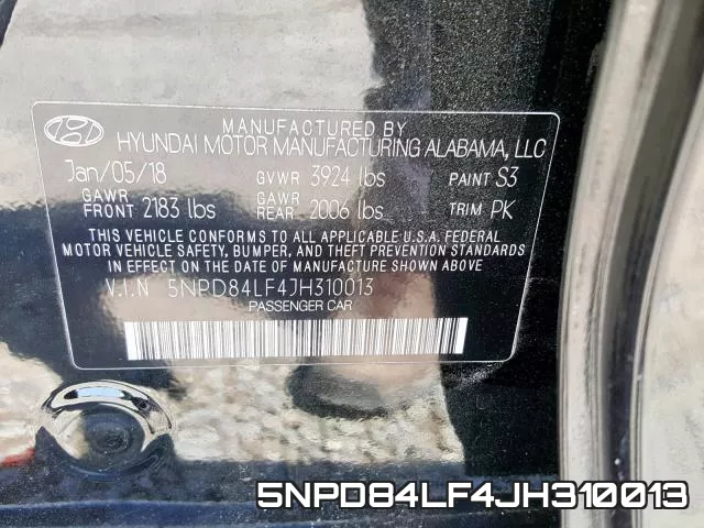 5NPD84LF4JH310013 фото 2