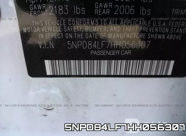 5NPD84LF7HH056307 фото 10