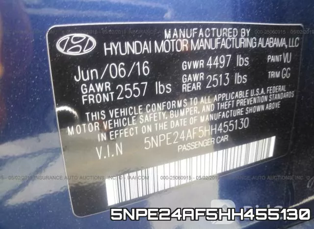 5NPE24AF5HH455130 фото 10