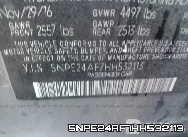 5NPE24AF7HH532113 фото 10