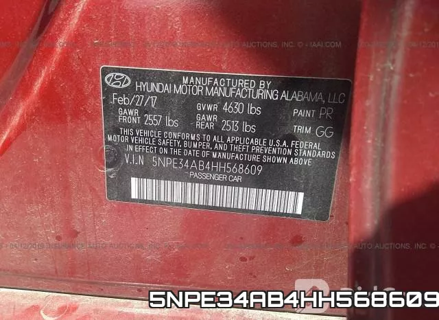 5NPE34AB4HH568609 фото 10