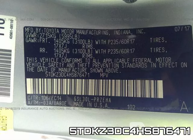 5TDKZ3DC4HS876471 фото 10
