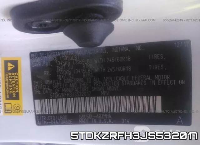 5TDKZRFH3JS532017 фото 10