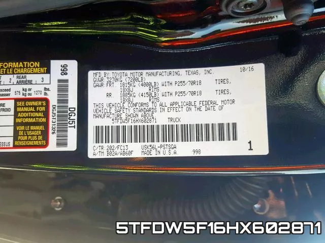 5TFDW5F16HX602871 фото 2