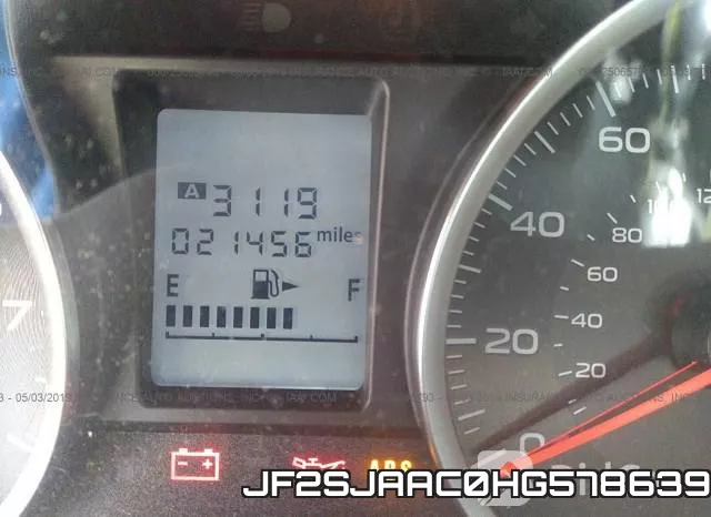 JF2SJAAC0HG578639 фото 8