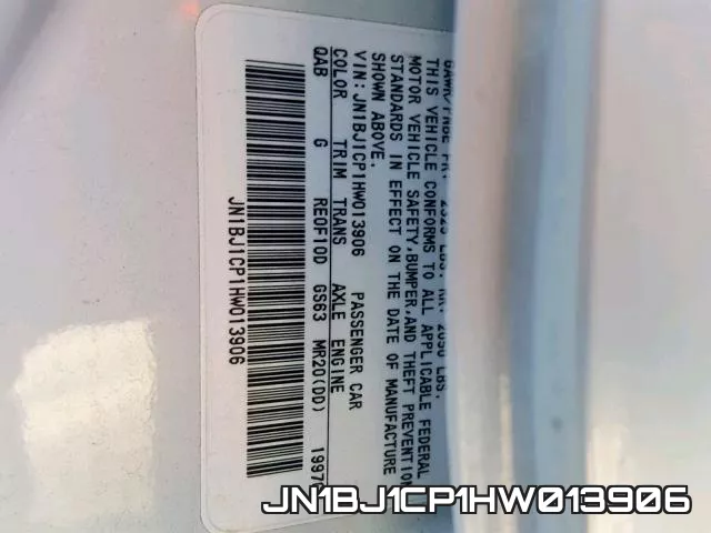 JN1BJ1CP1HW013906 фото 2