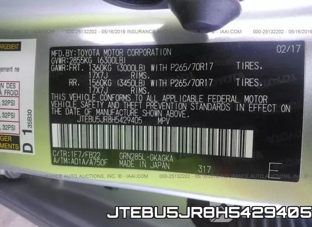 JTEBU5JR8H5429405 фото 10