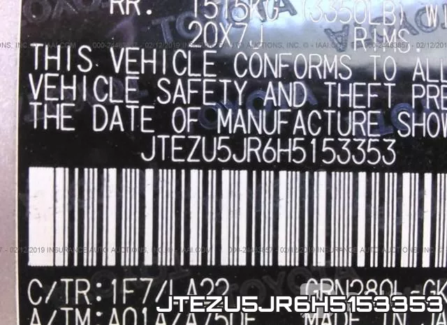 JTEZU5JR6H5153353 фото 10