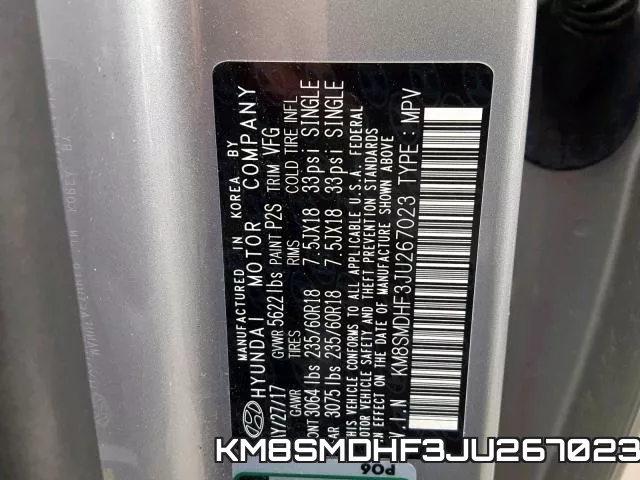 KM8SMDHF3JU267023 фото 2