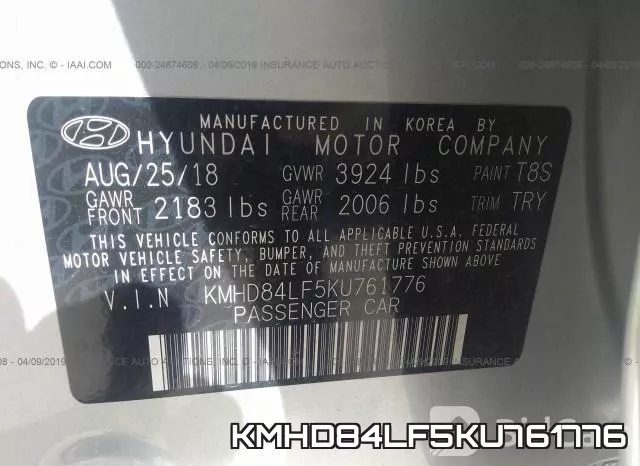KMHD84LF5KU761776 фото 10