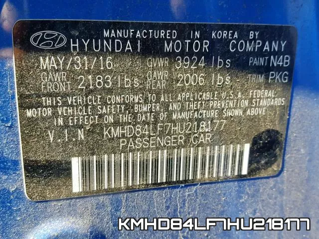 KMHD84LF7HU218177 фото 2
