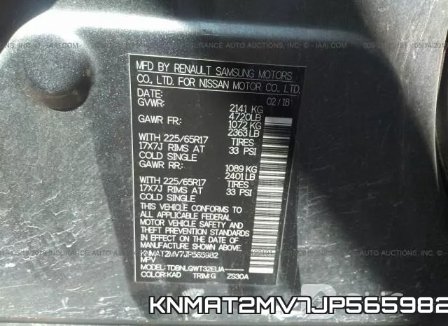 KNMAT2MV7JP565982 фото 10