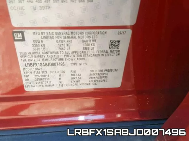 LRBFX1SA8JD007496 фото 2