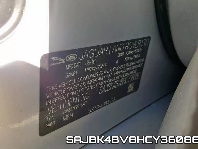 SAJBK4BV8HCY36086 фото 2
