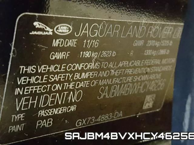 SAJBM4BVXHCY46256 фото 2