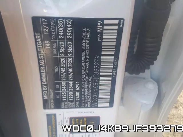 WDC0J4KB9JF393279 фото 2