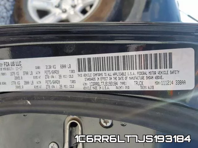 1C6RR6LT7JS193184 фото 2