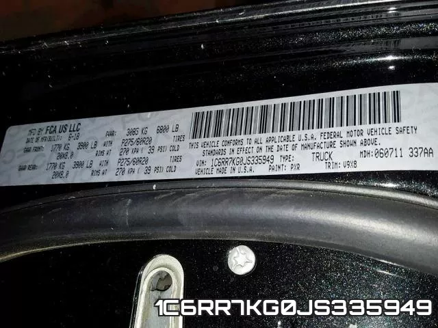 1C6RR7KG0JS335949 фото 2