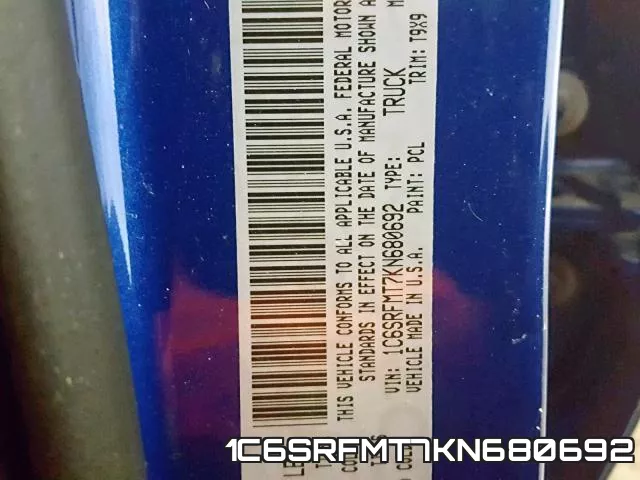 1C6SRFMT7KN680692 фото 2