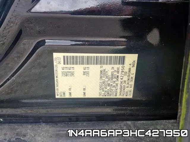 1N4AA6AP3HC427950 фото 2