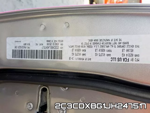 2C3CDXBG1JH247517 фото 2