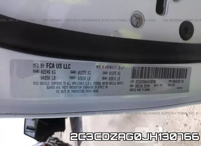 2C3CDZAG0JH130766 фото 10