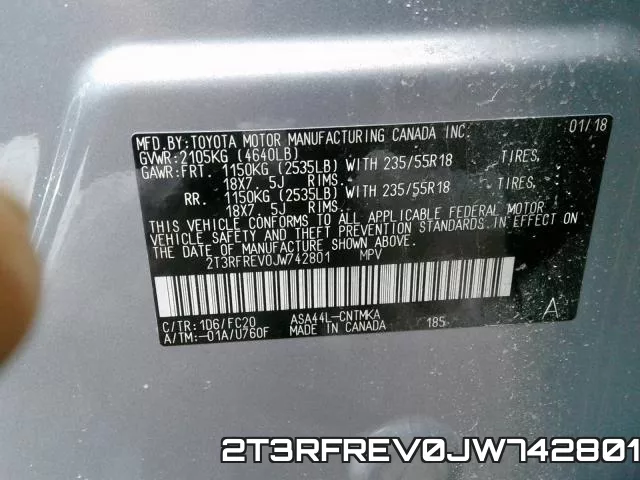 2T3RFREV0JW742801 фото 2