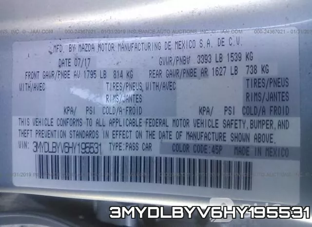 3MYDLBYV6HY195531 фото 10