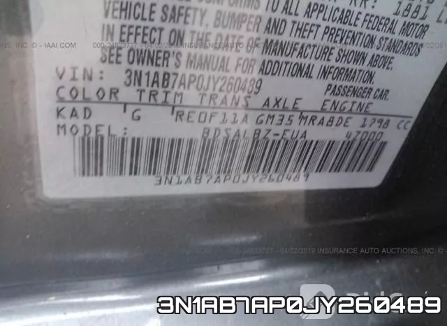 3N1AB7AP0JY260489 фото 10