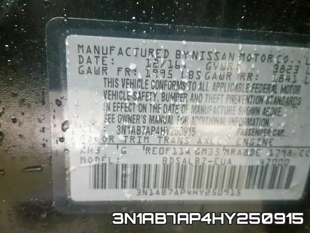 3N1AB7AP4HY250915 фото 2