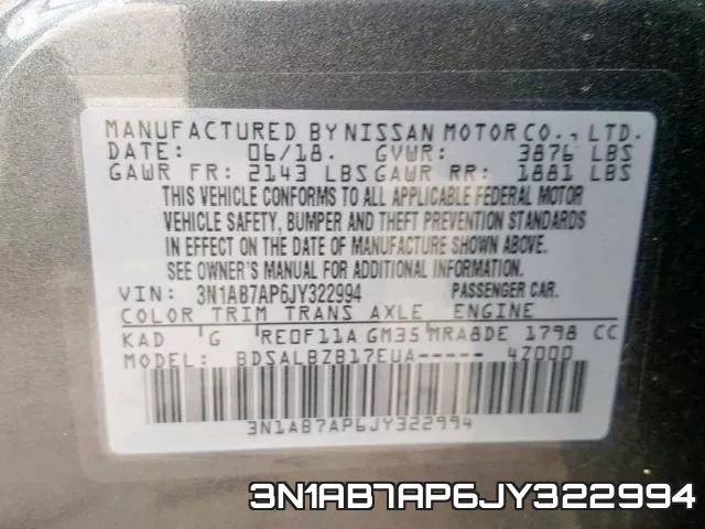 3N1AB7AP6JY322994 фото 2