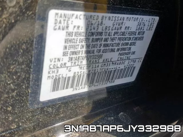 3N1AB7AP6JY332988 фото 2