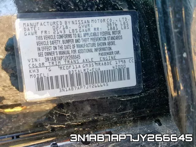 3N1AB7AP7JY266645 фото 2