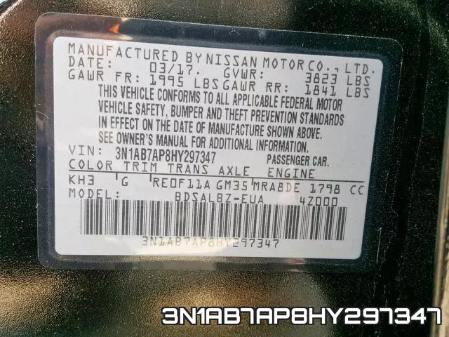 3N1AB7AP8HY297347 фото 2