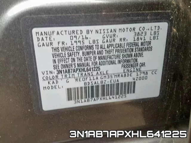 3N1AB7APXHL641225 фото 2