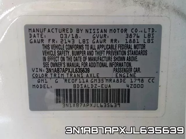 3N1AB7APXJL635639 фото 2