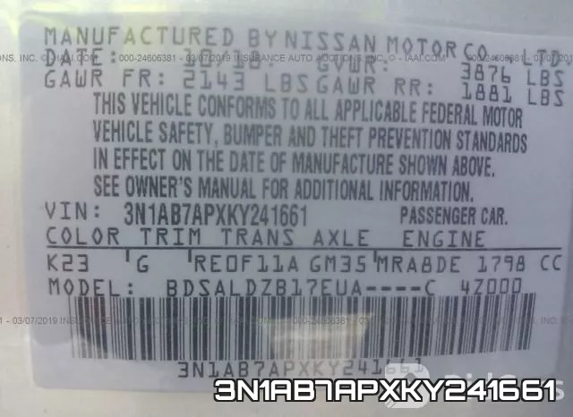 3N1AB7APXKY241661 фото 10