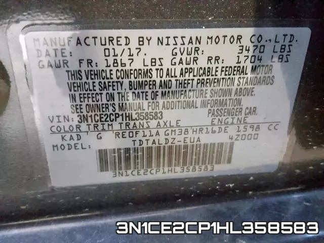 3N1CE2CP1HL358583 фото 2