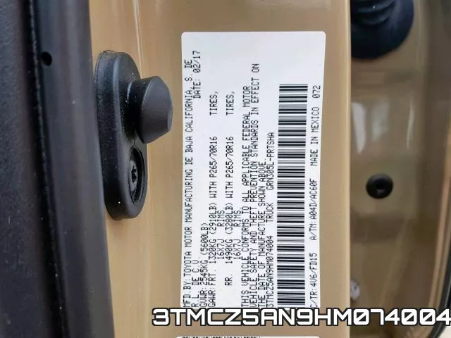 3TMCZ5AN9HM074004 фото 2