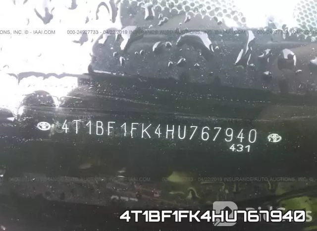 4T1BF1FK4HU767940 фото 10