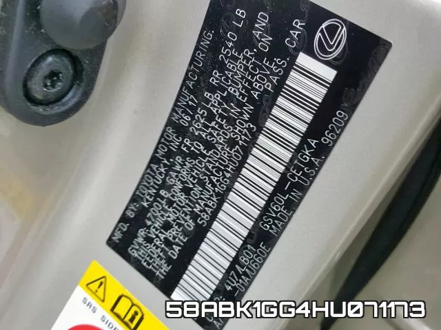 58ABK1GG4HU071173 фото 2