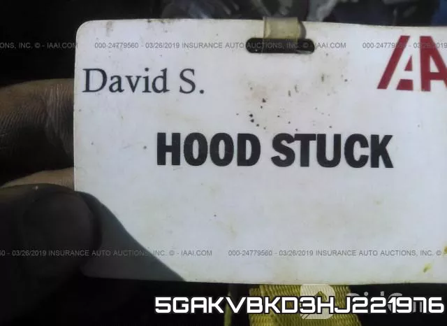 5GAKVBKD3HJ221976 фото 2