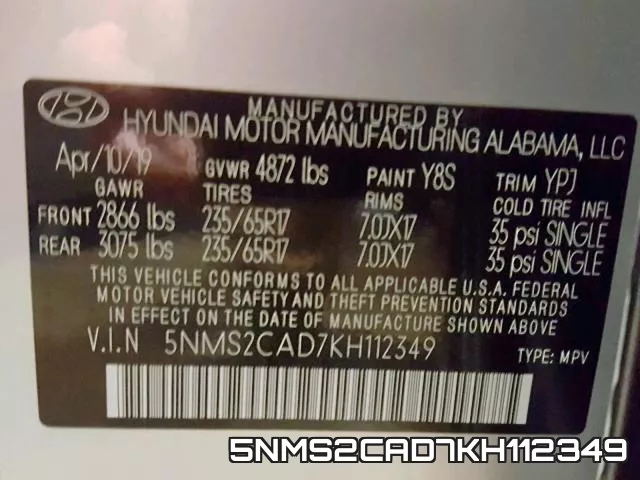 5NMS2CAD7KH112349 фото 2