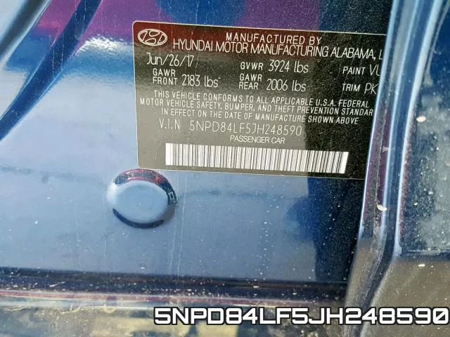 5NPD84LF5JH248590 фото 2