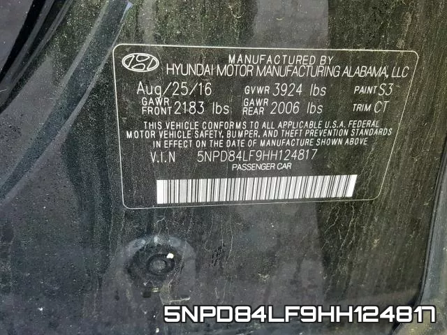 5NPD84LF9HH124817 фото 2