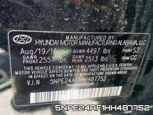 5NPE24AF1HH487752 фото 2