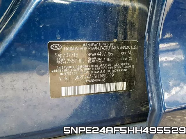 5NPE24AF5HH495529 фото 2