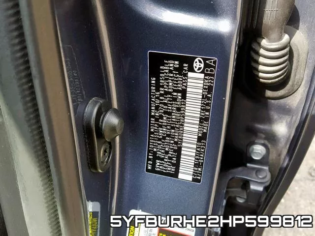 5YFBURHE2HP599812 фото 2